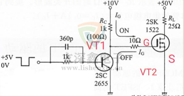 三極管驅動MOS管電路圖